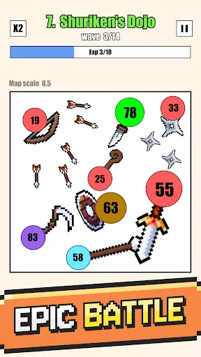 Gameplay screenshot 1 from Weapon Ball Battles - Simulation game